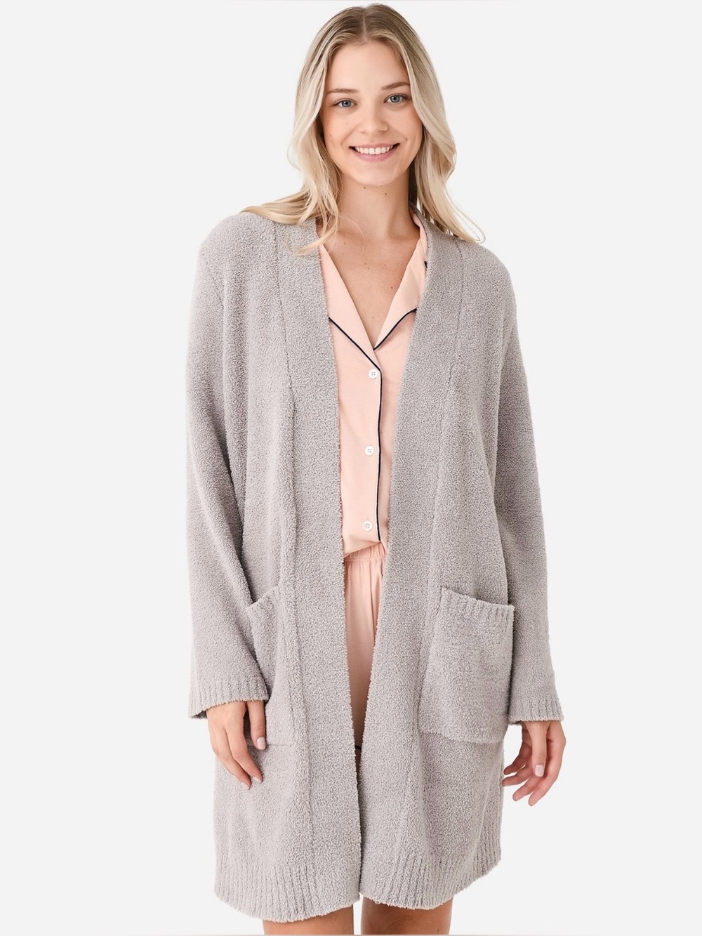 UGG Kallie Longline Cardigan Women’s M Gray Cozy Knit Duster NWT $138